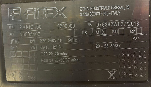 MARMITA BASCULANTE  PMJIG100 FIREX - Imagen 3