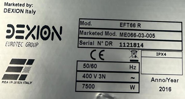 PLANCHA RALLADA SOBREMESA  EFT66R DEXION - Imagen 3
