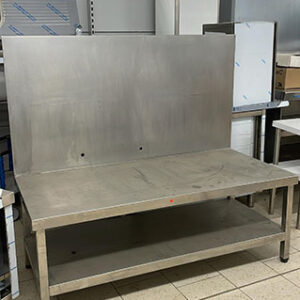 MESA TRABAJO RESPALDO INOX