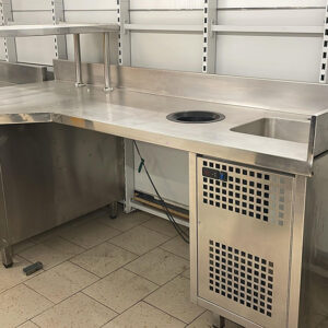 MUEBLE CAFETERO CON SENO INOX
