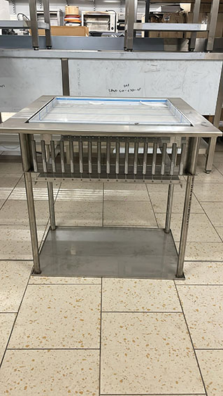 MUEBLES DISPENSADOR BANDEJAS INOX