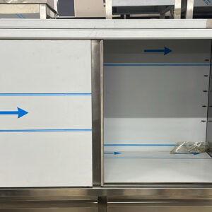 MUEBLE ALMACENAMIENTO 2P. INOX