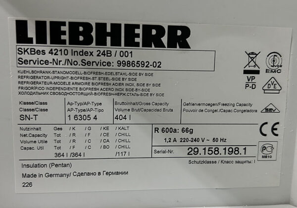 ENFRIADORA SKBES 4210 LIEBHERR - Imagen 3