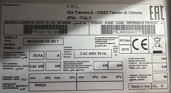 ABATIDOR NEOGC40 CE AB 1 LAINOX - Imagen 3