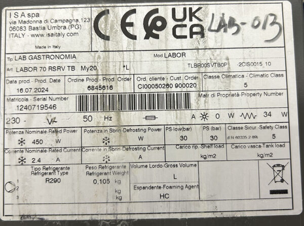 ARMARIO CONGELADOR LABOR ISA - Imagen 3
