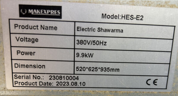 SHAWARMA  HES-E2 - Imagen 3