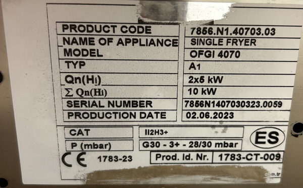 FREIDORA A GAS  OFGI 4070 - Imagen 3