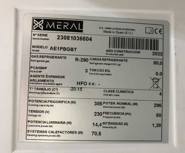 CONGELADOR  AE1PBGBT DOCRILUC - Imagen 3